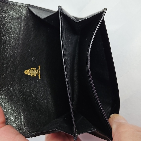 MARK CROSS 1845 BLACK LEATHER CARD CASE -MADE IN ITALY - Picture 7 of 8